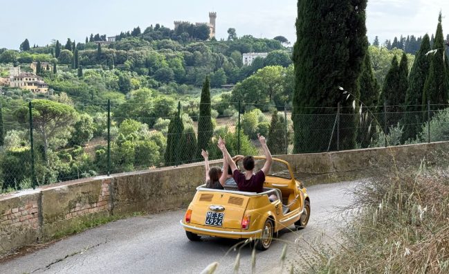 Tuscan Countryside from Florence by eFiat 500