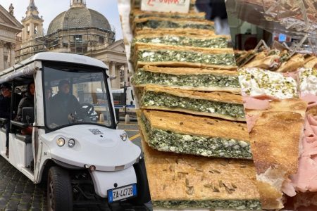 Golf Cart Tour: Highlights & Roman Food Tasting